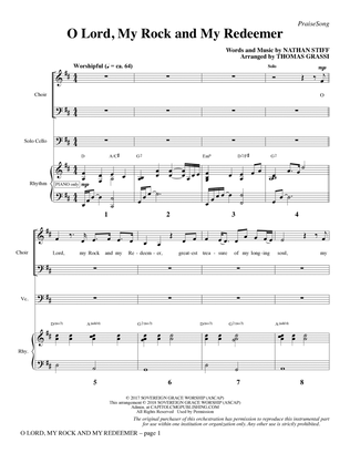 Book cover for O Lord, My Rock and My Redeemer (arr. Thomas Grassi) - Full Score