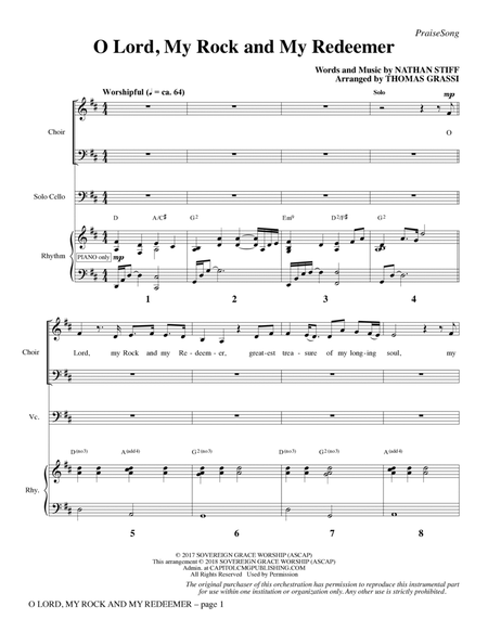 O Lord, My Rock and My Redeemer (arr. Thomas Grassi) - Full Score