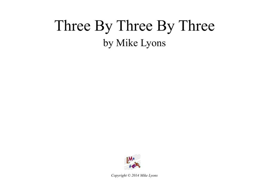 Three By Three By Three (Junior brass) image number null