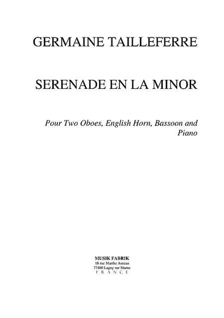 Serenade en la min. English Horn scores gallery preview page 1