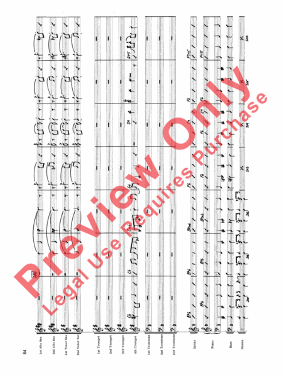 Original Big Band Sounds Big Band scores gallery preview page 85