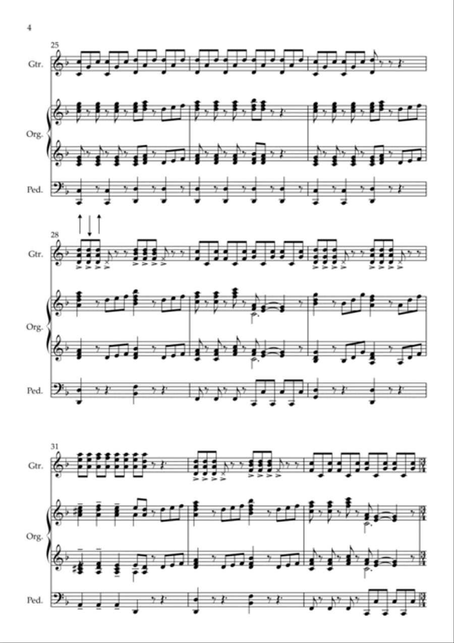 Pirates Of The Caribbean Organ Solo scores gallery preview page 4