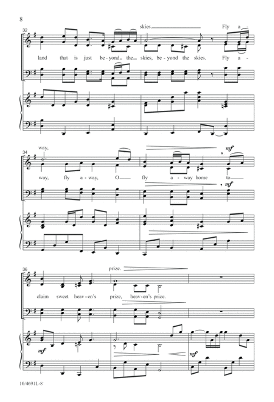 Fly Away Home 4-Part scores gallery preview page 8