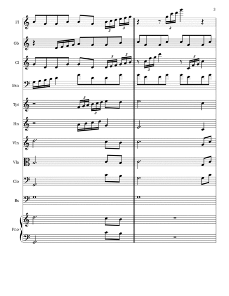 Triumphal Orchestra Sketch Orchestra scores gallery preview page 3