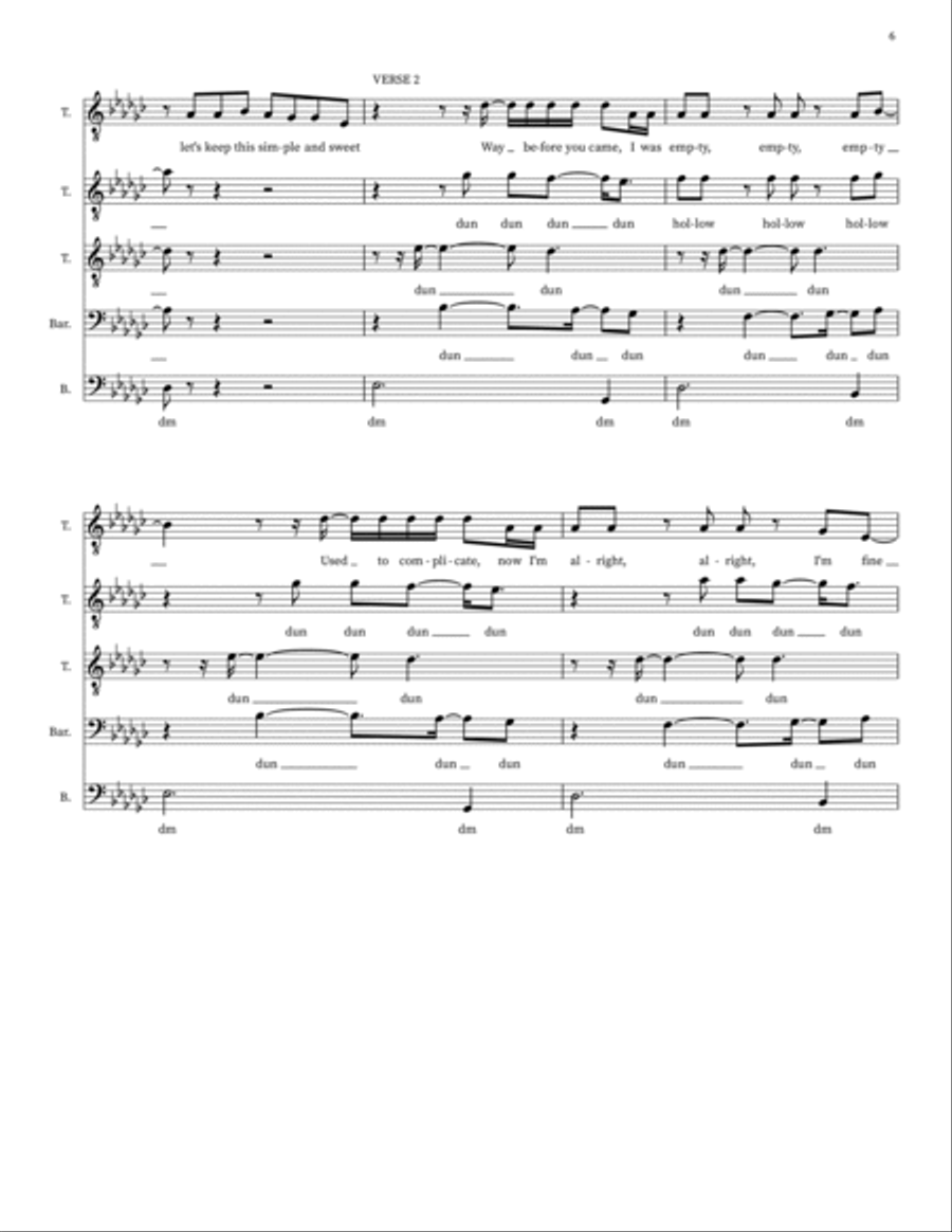 Simple And Sweet Choir scores gallery preview page 6