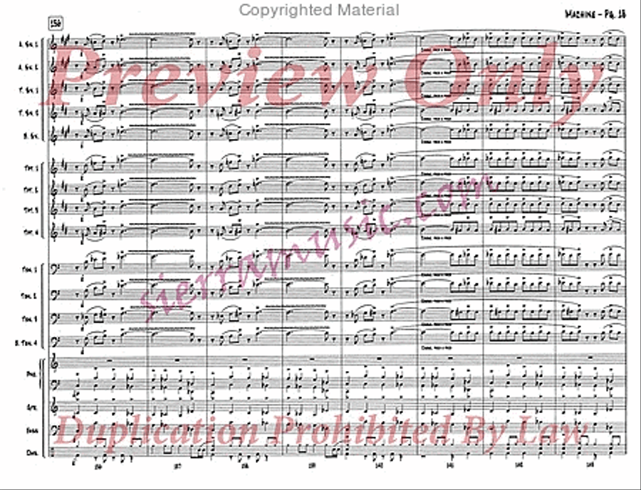 Machine Big Band scores gallery preview page 19