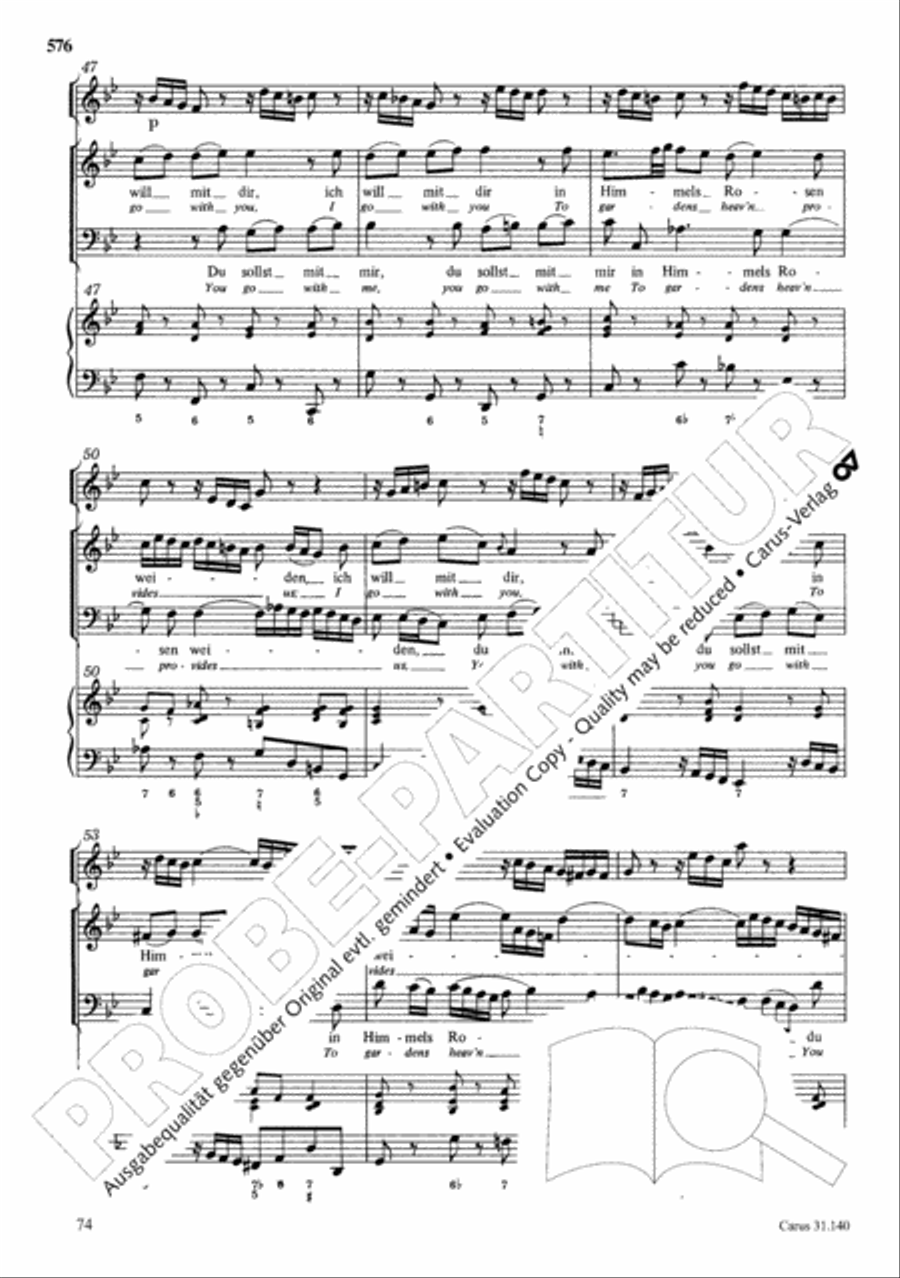 The Complete Sacred Vocal Works (Das geistliche Vokalwerk) Voice scores gallery preview page 577