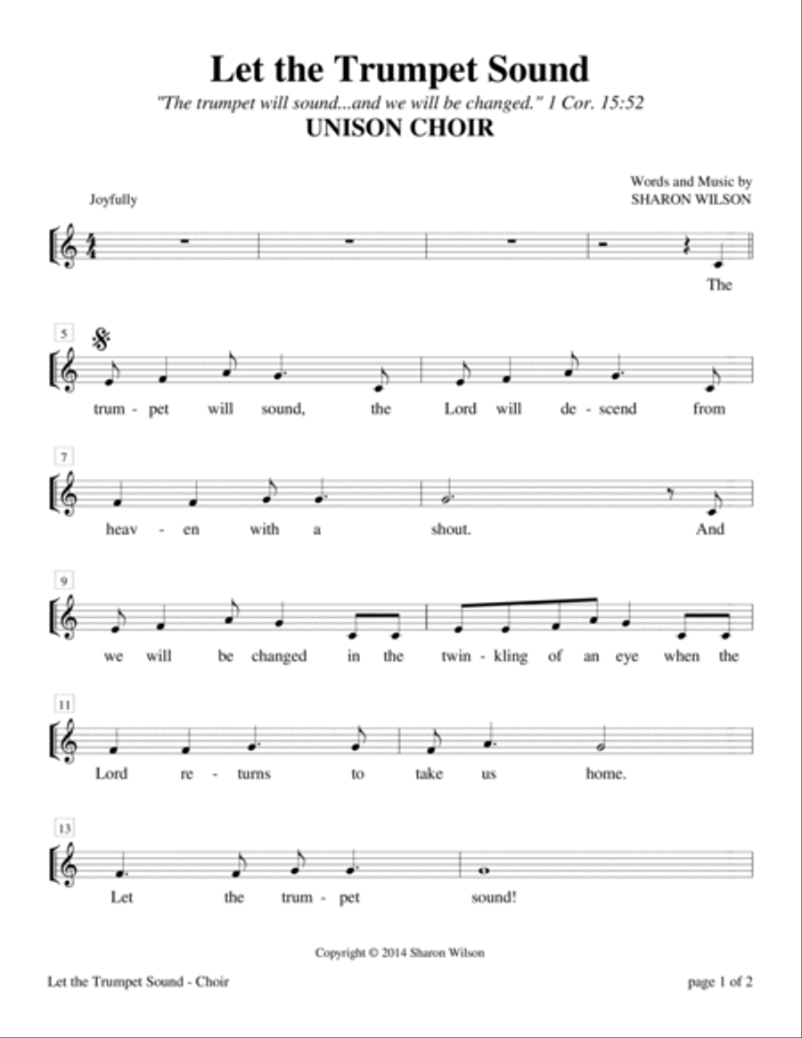 Let the Trumpet Sound Piano, Vocal, Guitar scores gallery preview page 3