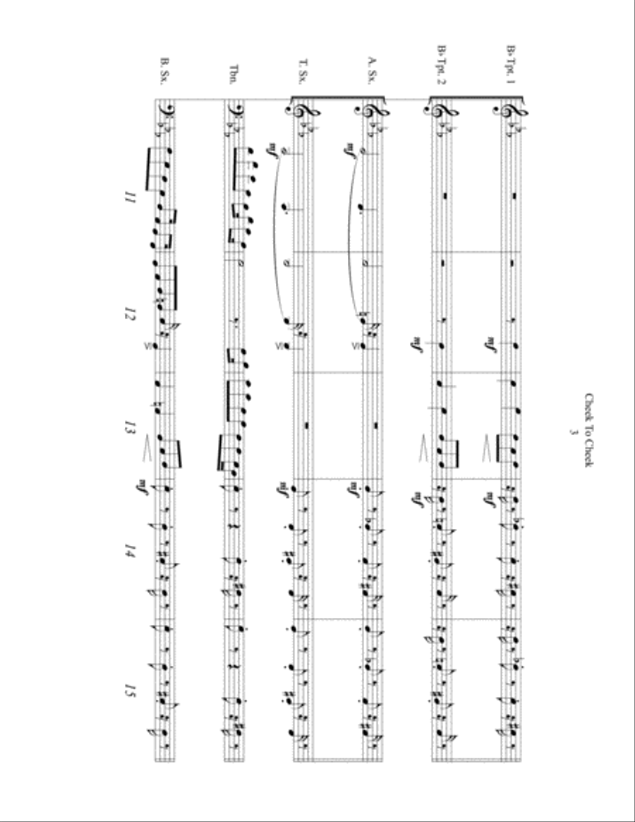 Cheek To Cheek Tenor Saxophone scores gallery preview page 3