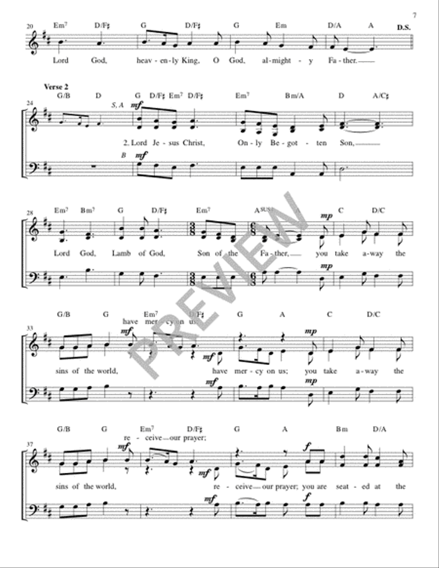 Mass of Joy and Peace - Guitar edition Guitar scores gallery preview page 7