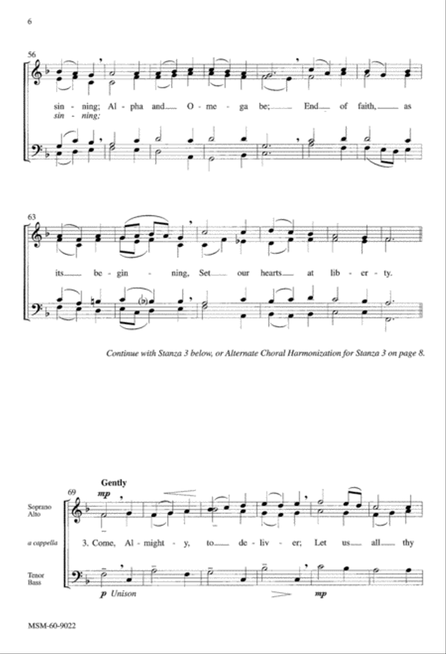 Love Divine, All Loves Excelling 4-Part scores gallery preview page 6