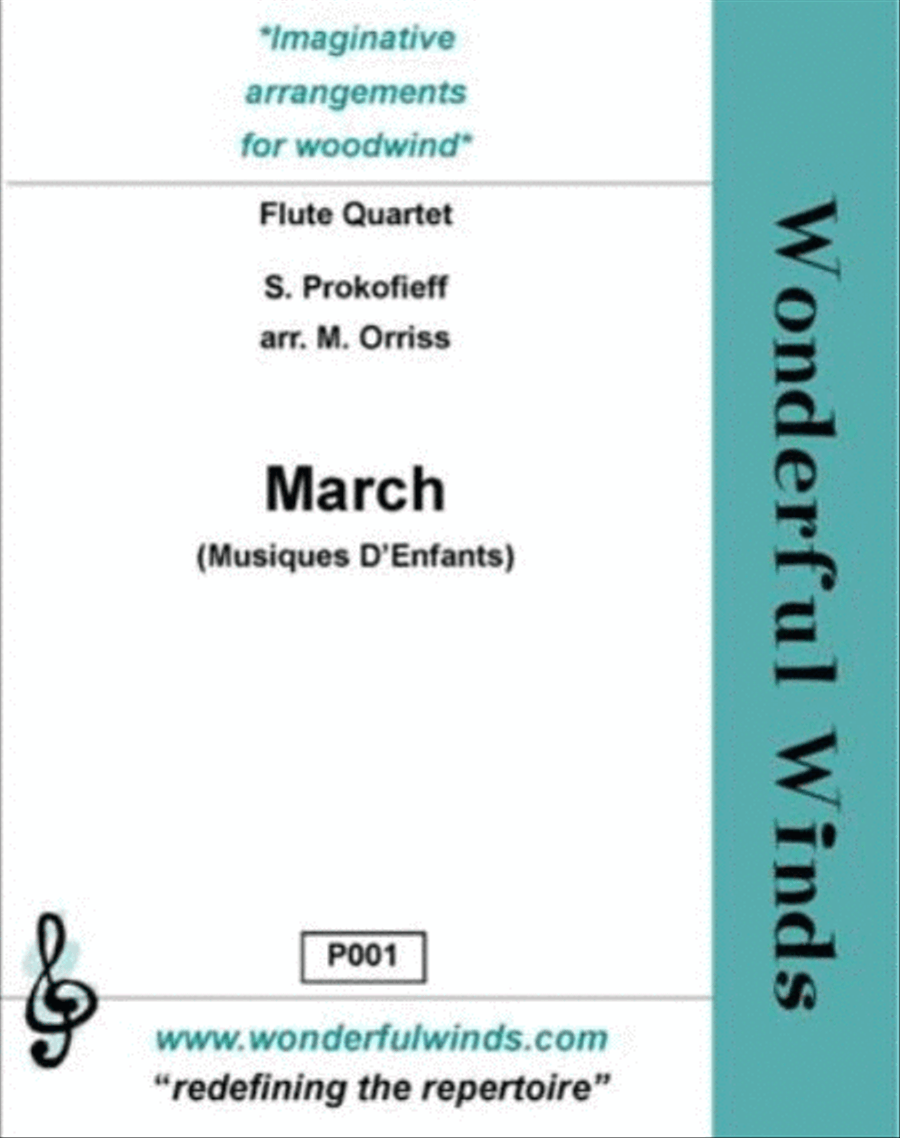 March Flute Quartet scores gallery preview page 1