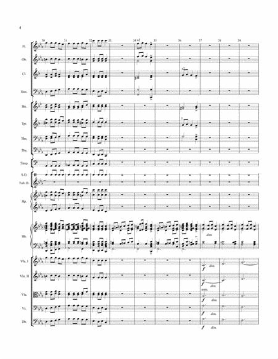Carol of the Bells - Orchestral Score and Parts Full Orchestra scores gallery preview page 5
