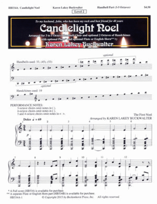 Book cover for Candlelight Noel - Handbell Part