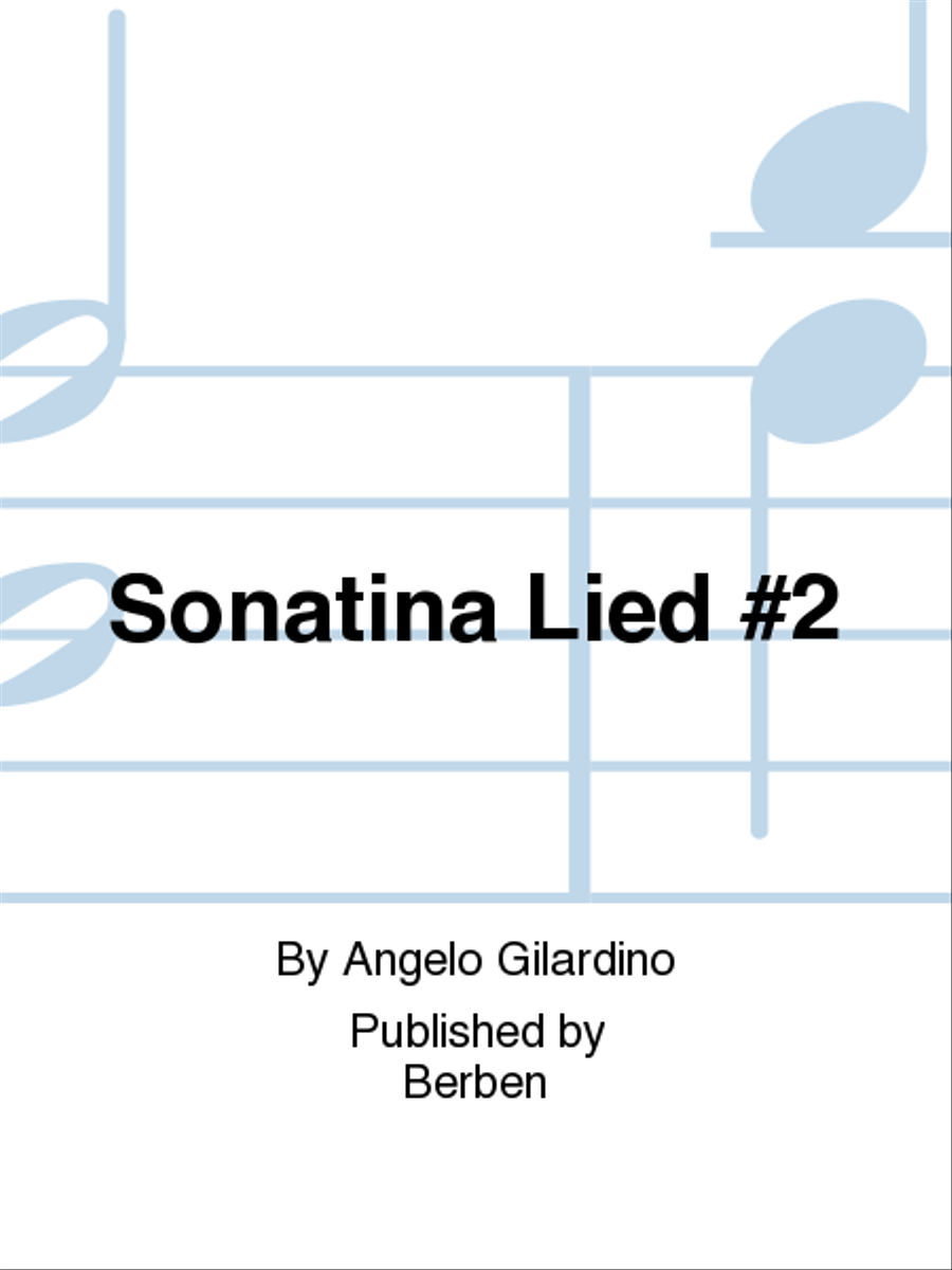 Sonatina Lied No. 2 Sonatina Lied No. 2 Violin scores gallery preview page 1