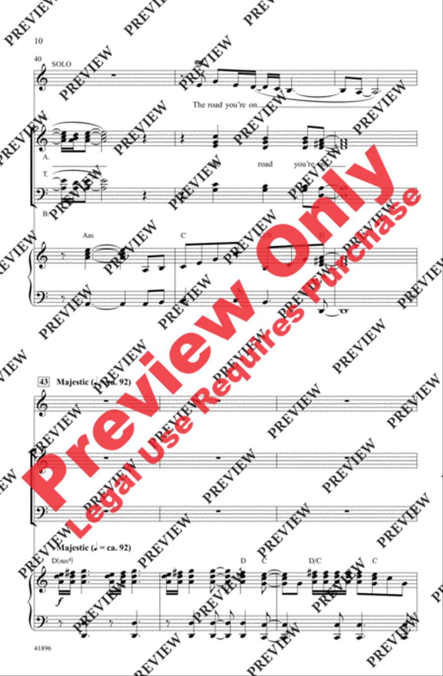 Stairway to Heaven 4-Part scores gallery preview page 9