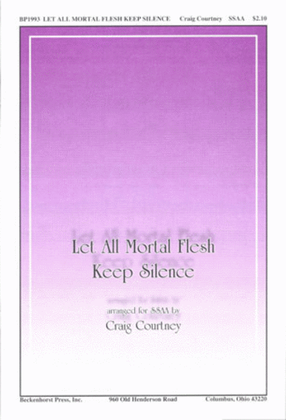 Book cover for Let All Mortal Flesh Keep Silence (SSAA)