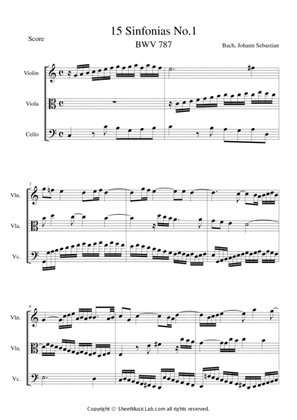 Book cover for Sinfonias No.1 BWV 787