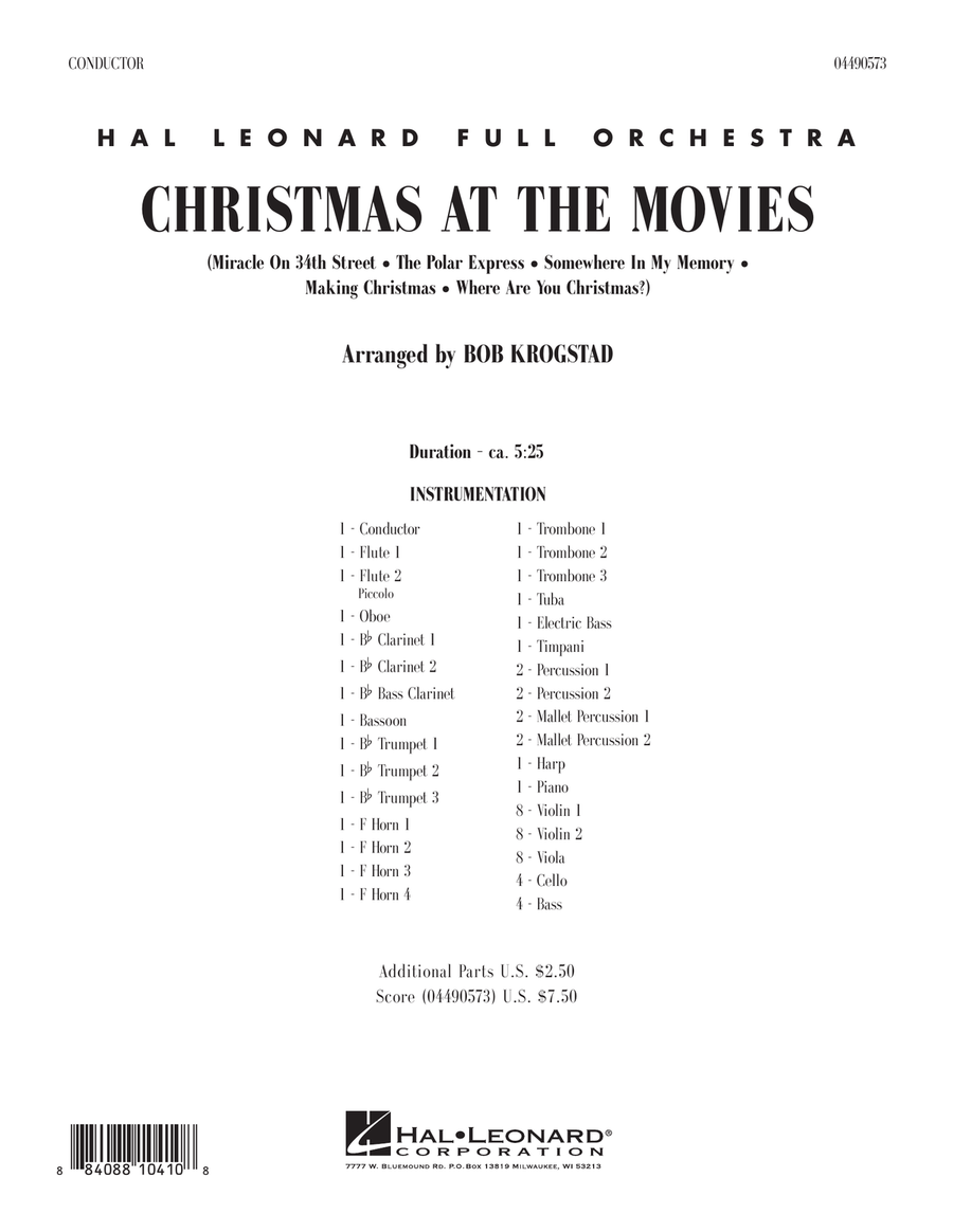 Christmas At The Movies by Bob Krogstad
                        Full Orchestra -
                         Digital Sheet Music
                        