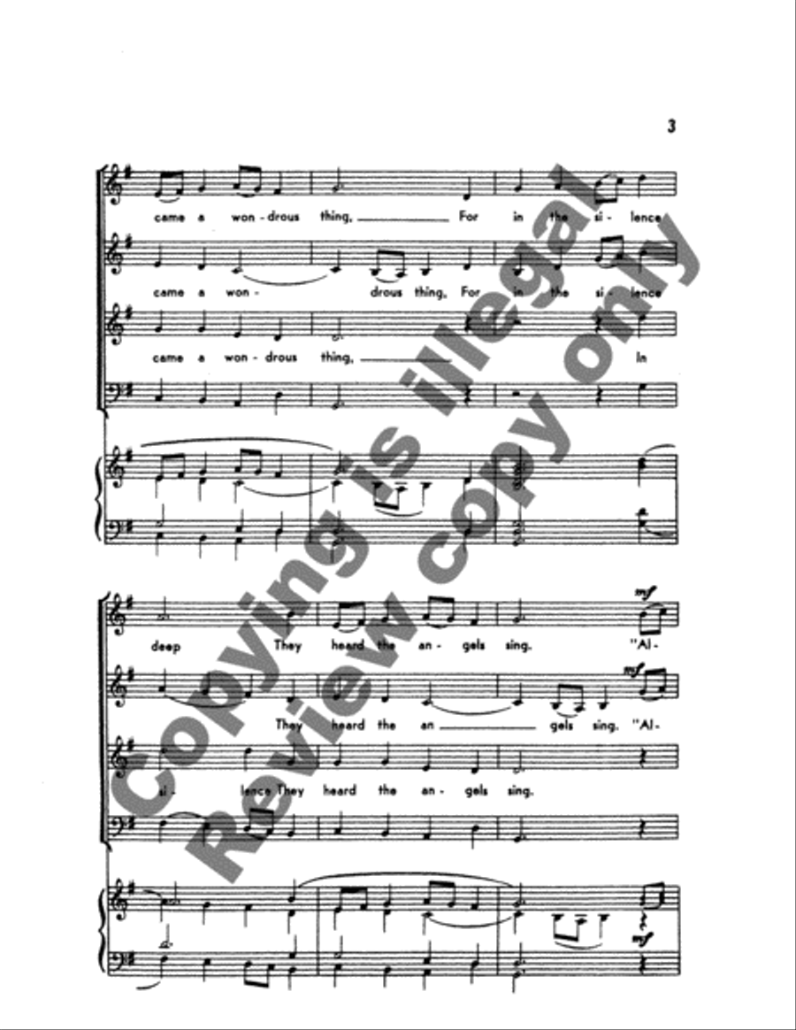 <br>Sheet music extract