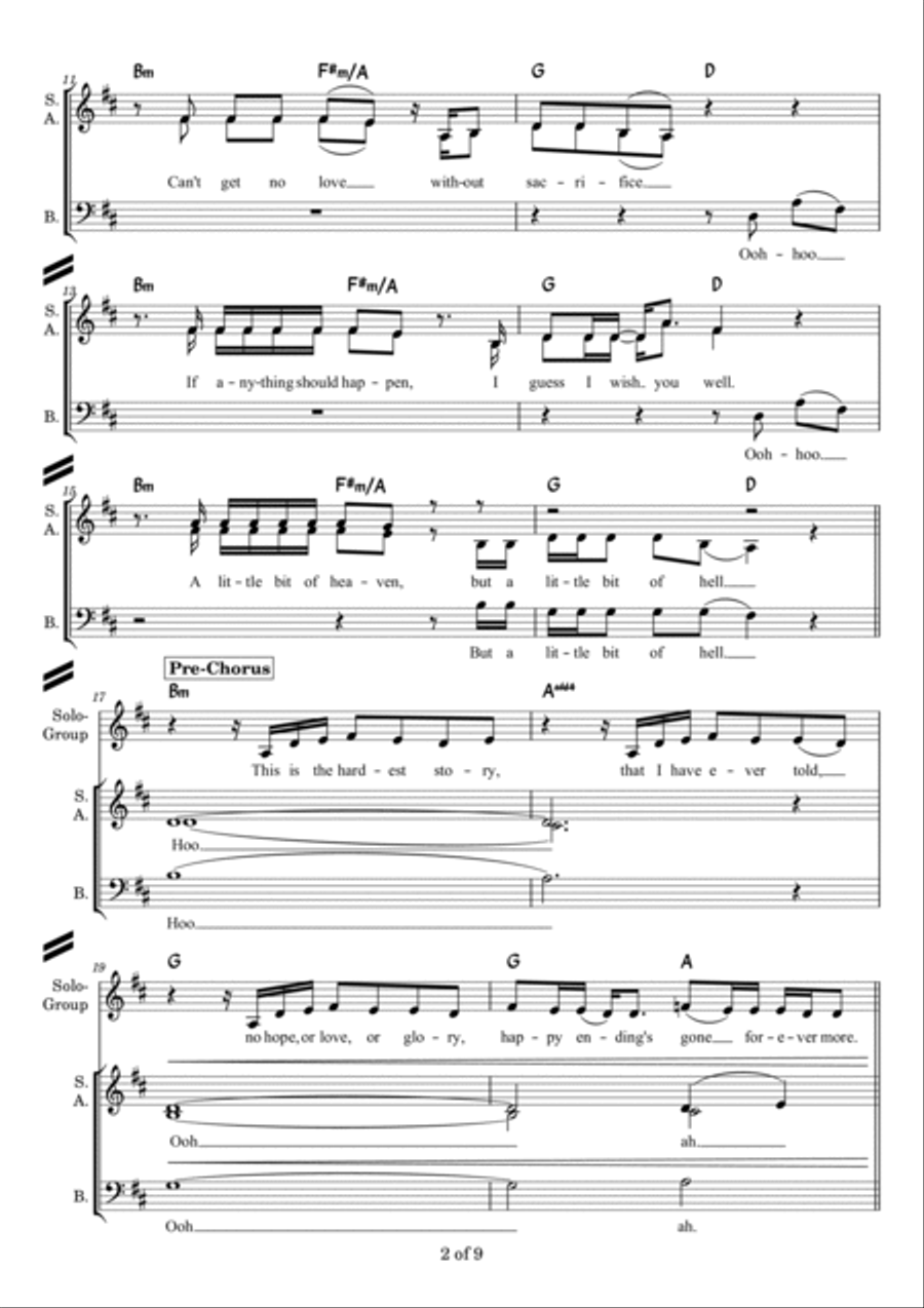Happy Ending 3-Part scores gallery preview page 2
