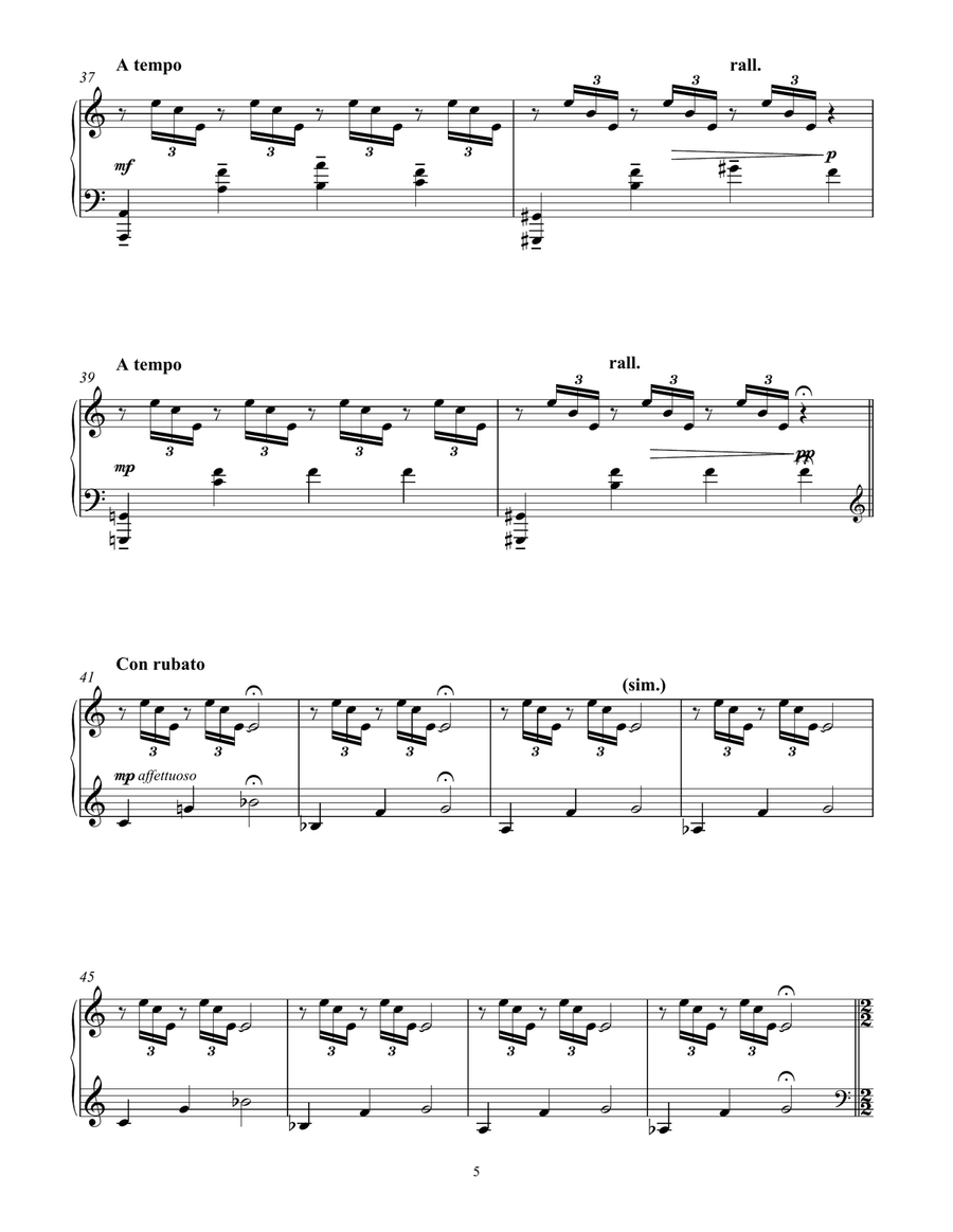 Cold Wind (from Seven Days Walking: Day 6) Piano Solo scores gallery preview page 5