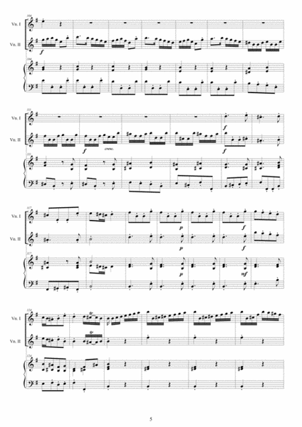 Vivaldi - Violin Concerto No.4 in E minor RV 550 Op.3 for Two Violins and Piano image number null
