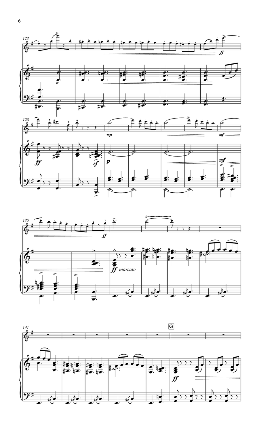 Saltarello for flute & piano Flute Solo scores gallery preview page 6