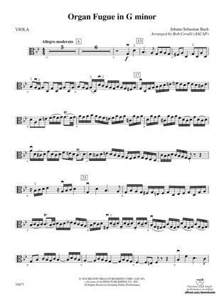 Organ Fugue in G Minor: Viola