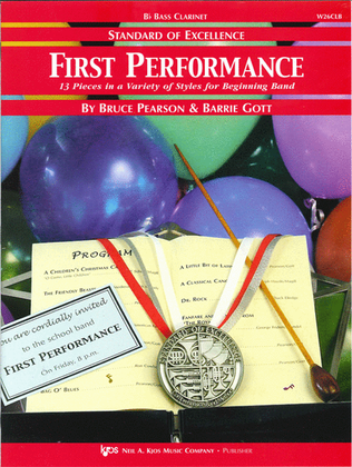 Book cover for Standard of Excellence First Performance, Bass Clarinet