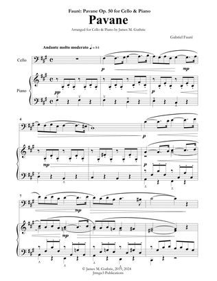 Fauré: Pavane Op. 50 for Cello & Piano