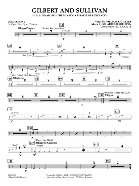 Gilbert And Sullivan (arr. Ted Ricketts) - Mallet Percussion