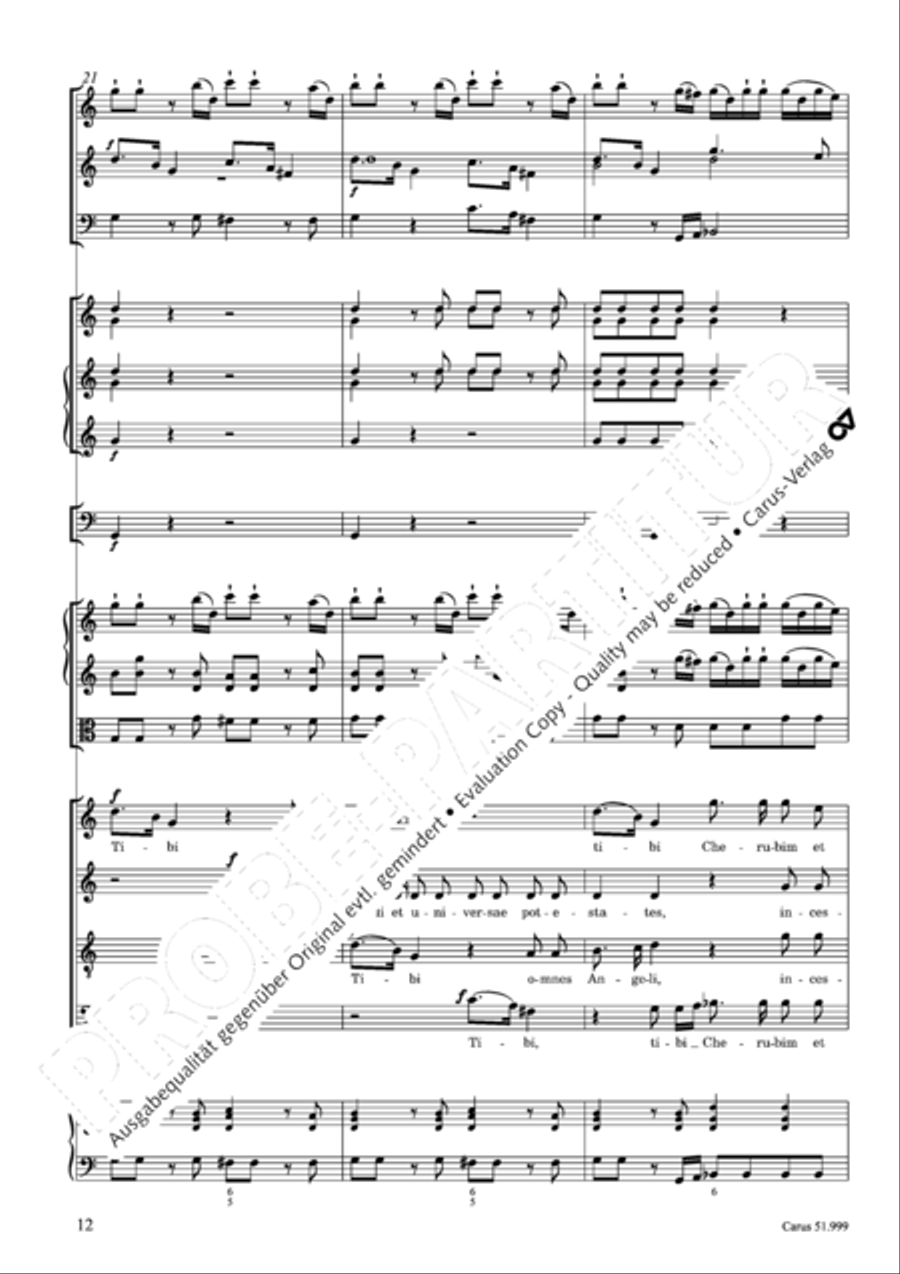 Te Deum Te Deum 4-Part scores gallery preview page 13