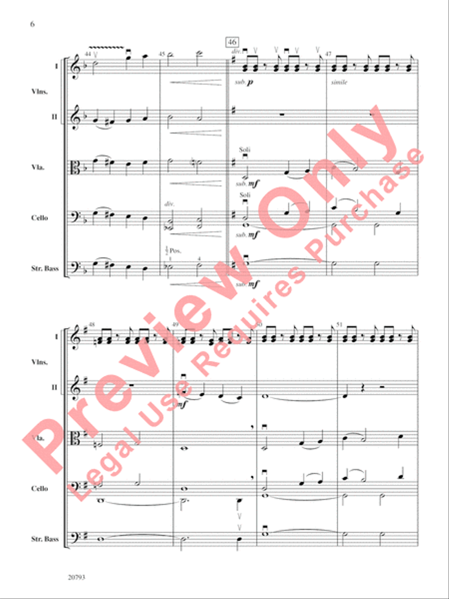 The Idylls of Pegasus String Orchestra scores gallery preview page 7