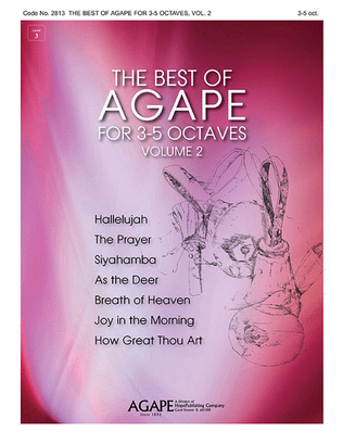 Book cover for The Best of Agape for 3-5 Octaves, Vol. 2