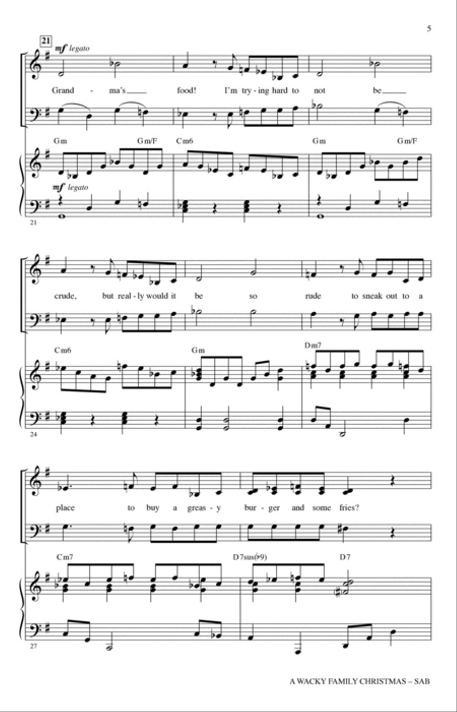 A Wacky Family Christmas A Wacky Family Christmas 3-Part scores gallery preview page 4