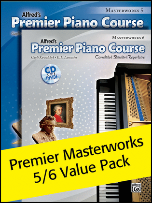 Book cover for Premier Piano Course, Masterworks 5 & 6 (Value Pack)