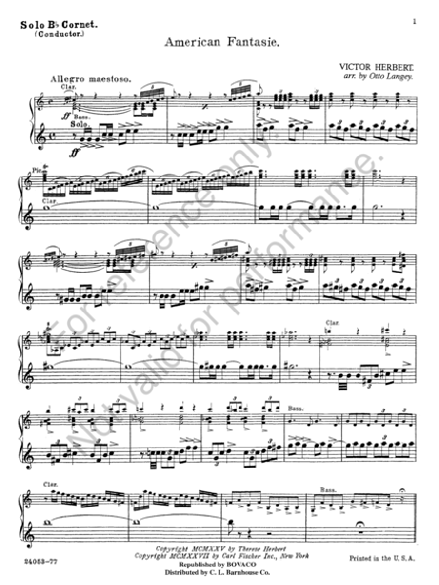 American Fantasie American Fantasie Concert Band scores gallery preview page 3