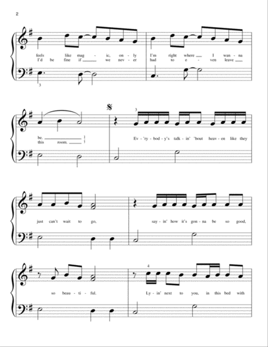 Heaven Heaven Easy Piano scores gallery preview page 2