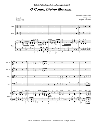 O Come, Divine Messiah (String Quartet and Piano)