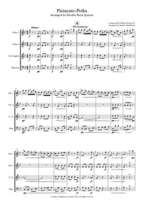 Pizzicato-Polka for Double Reed Quartet