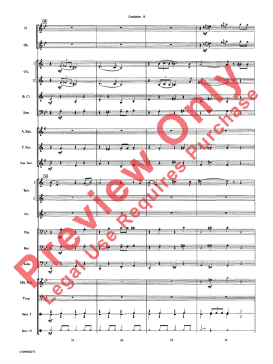 How the Grinch Stole Christmas Concert Band scores gallery preview page 12