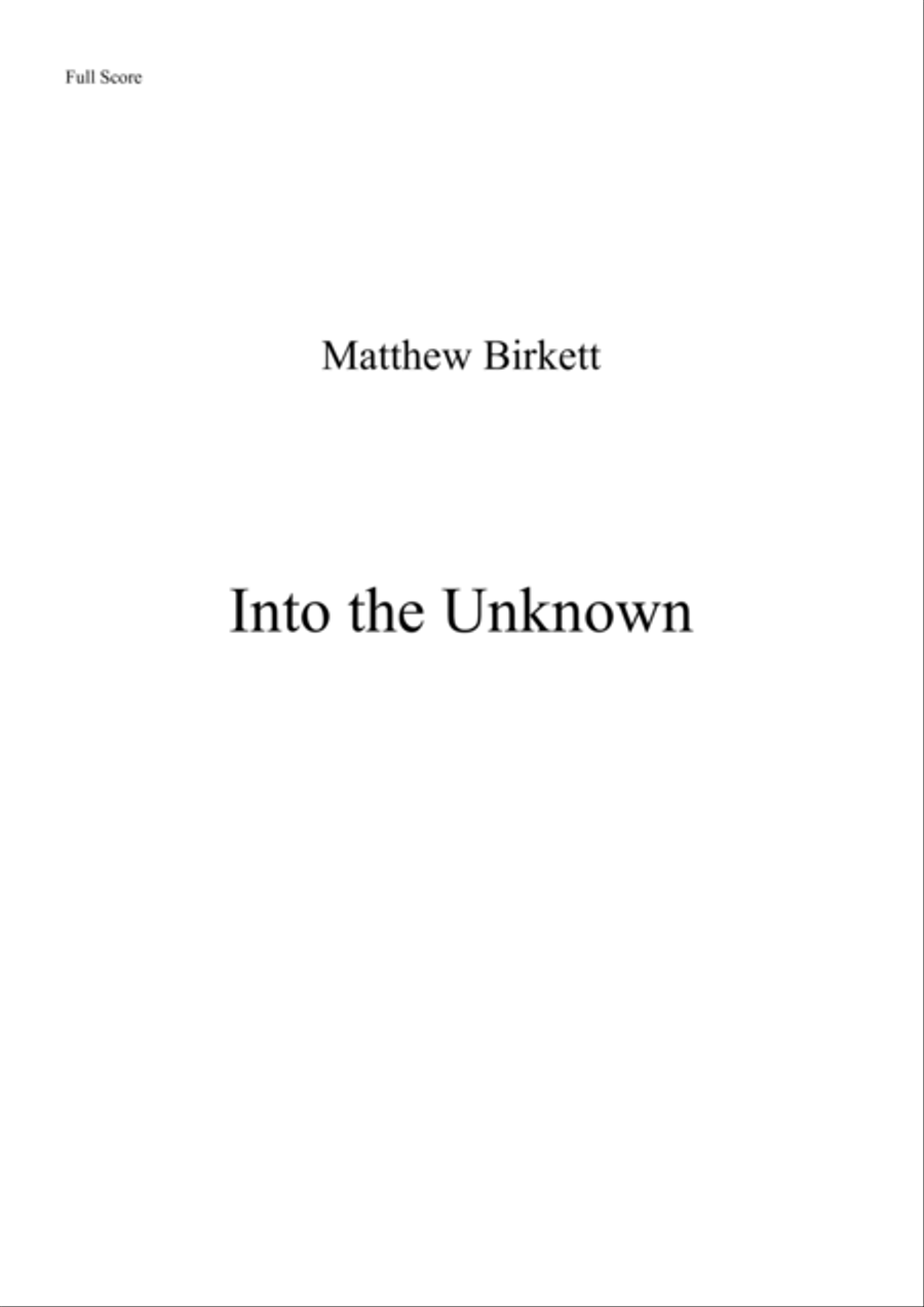 Book cover for Into the Unknown