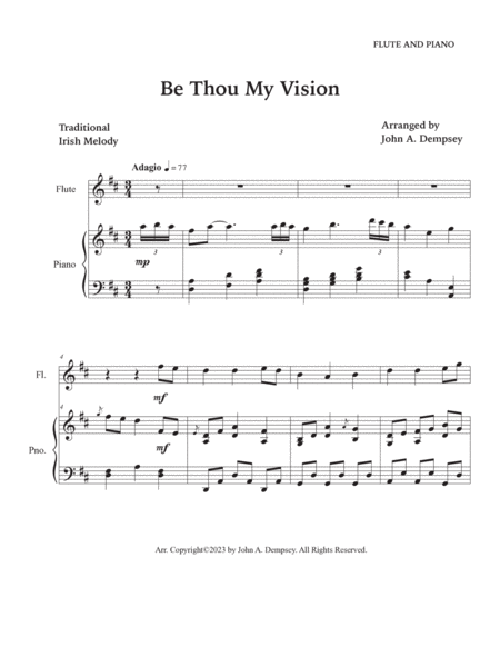 Be Thou My Vision (Flute and Piano) image number null