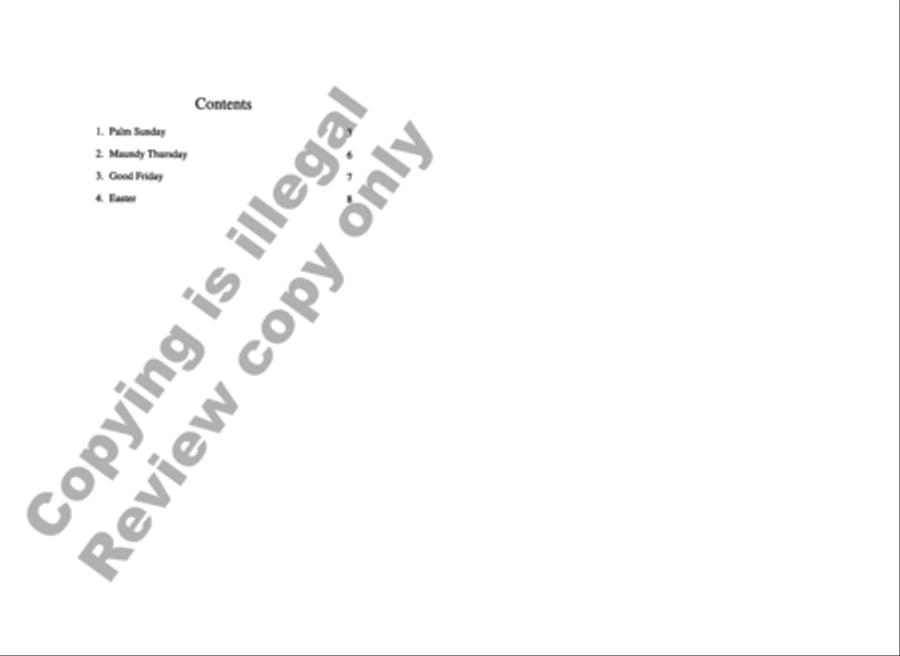 Choral Sentences for Holy Week and Easter 4-Part scores gallery preview page 2
