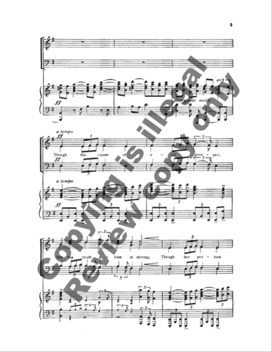 Once to Every Man and Nation TTBB scores gallery preview page 13