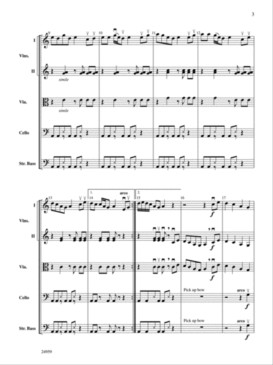 Fantasia on a Theme from Thailand String Orchestra scores gallery preview page 3