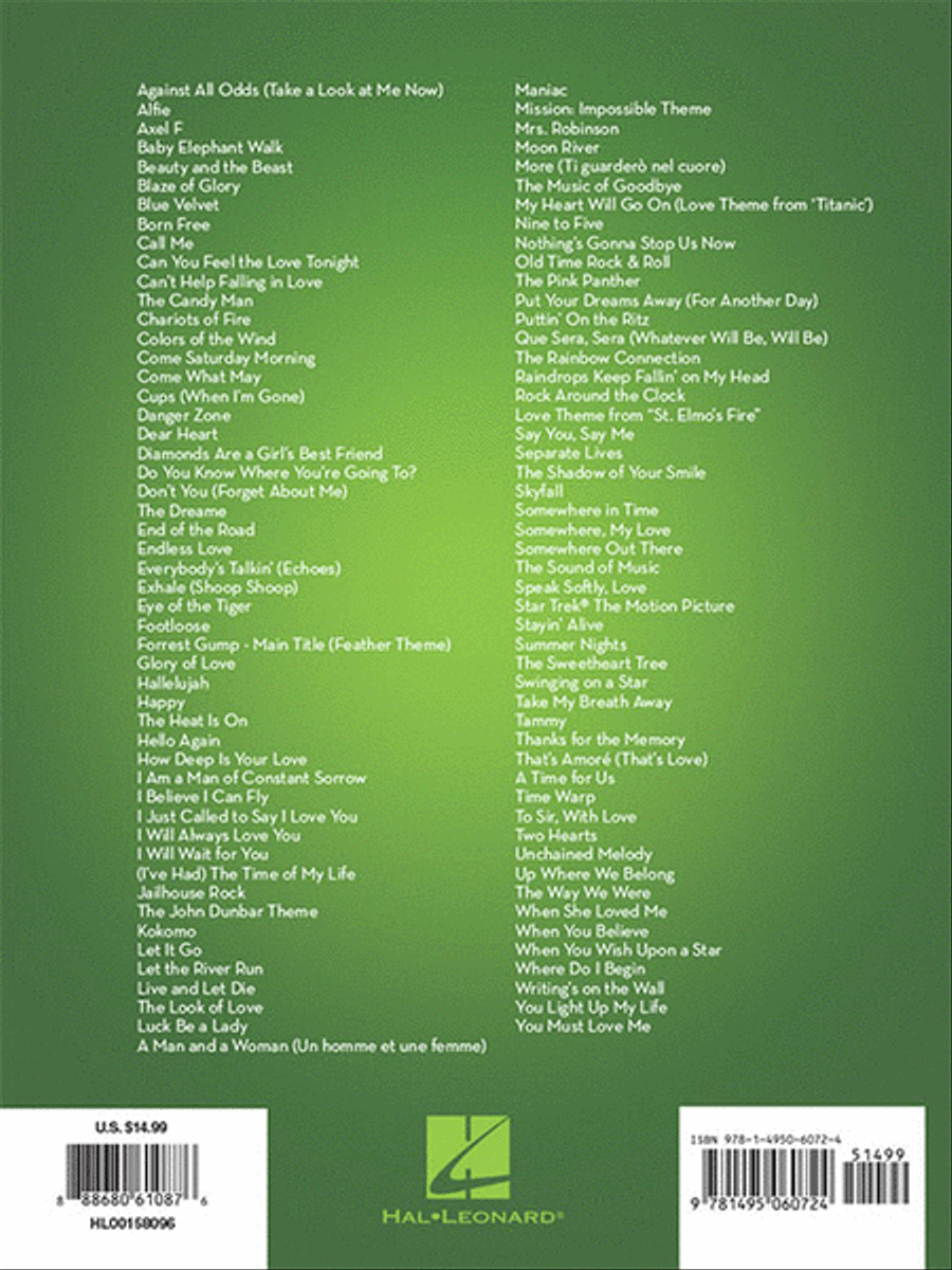 101 Movie Hits for Cello