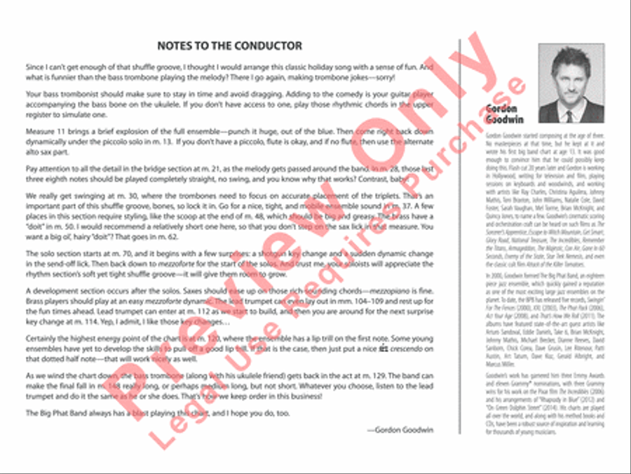 Santa Baby Jazz Ensemble scores gallery preview page 3