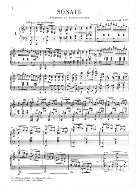 Piano Sonatas, Volume I by Franz Schubert Piano Solo - Sheet Music